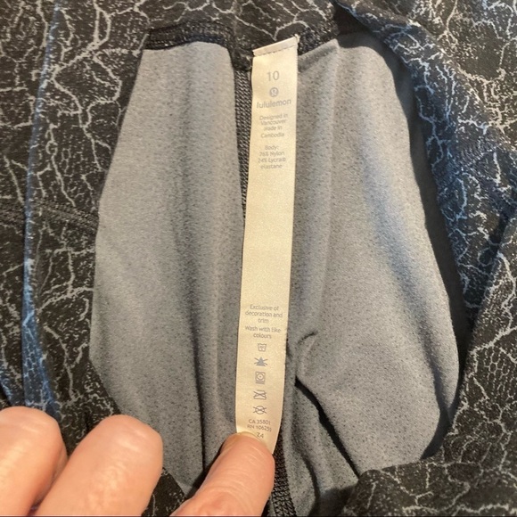 LULULEMON Sz 10 Align Pant II  Lacescape Dark Cast 7/8 Leggings - Picture 8 of 10